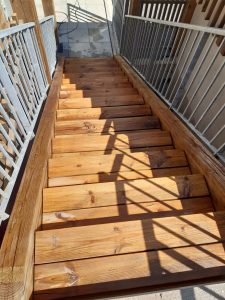 escalier en bois